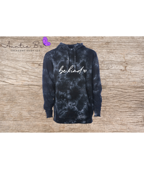 Be Kind Tie Dyed Pullover Hoodie