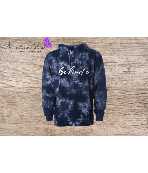 Be Kind Tie Dyed Pullover Hoodie