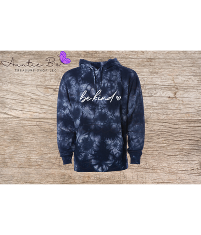 Be Kind Tie Dyed Pullover Hoodie