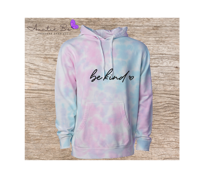 Be Kind Tie Dyed Pullover Hoodie