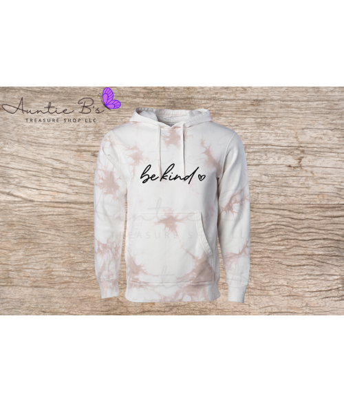 Be Kind Tie Dyed Pullover Hoodie