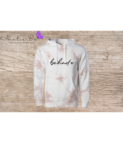 Be Kind Tie Dyed Pullover Hoodie